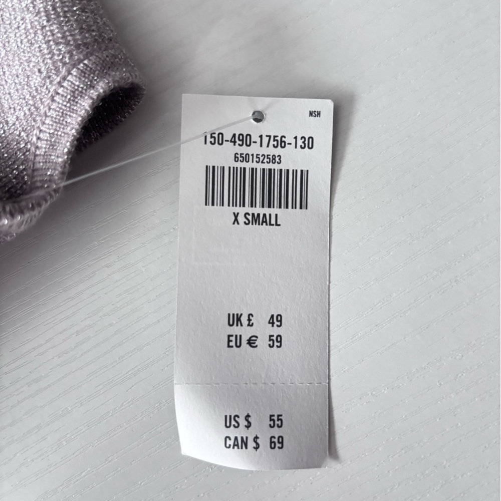 NWT Abercrombie & Fitch Light Purple Knit Bodysuit Size Xs - Picture 4 of 6